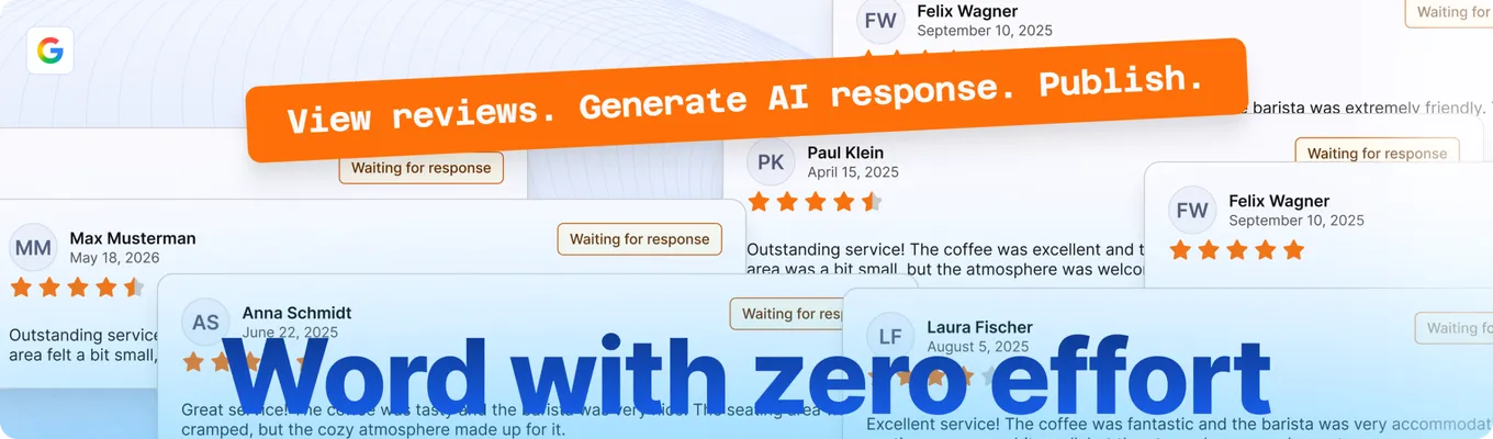 Managing Google reviews with AI replies in Seller2Go