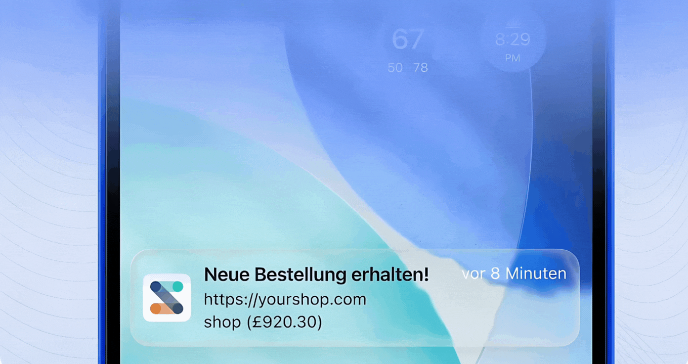 Bestellbenachrichtigung in der Seller2Go App